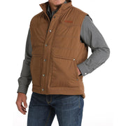 Men's Brown Quilted Vest