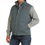 Men's Blue Quilted Vest