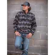 Men's Black Aztec Wren Pullover