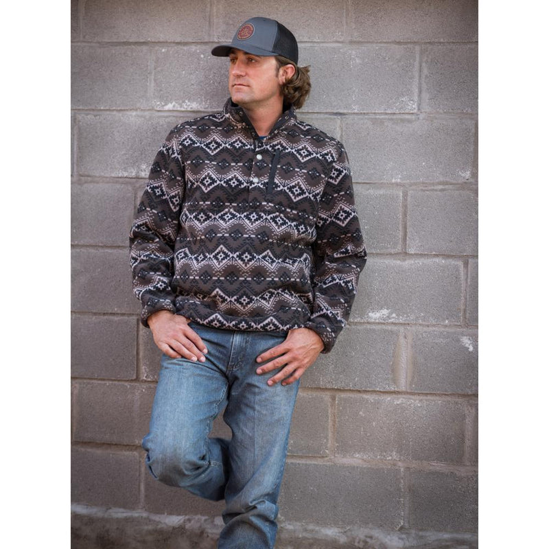 Men's Black Aztec Wren Pullover