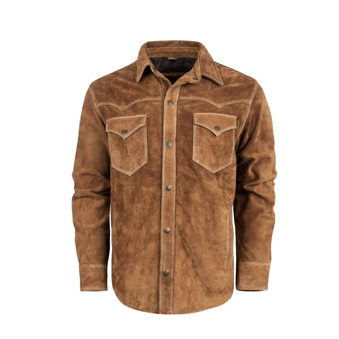 STS Ranchwear Men's Caramel Suede Scottsdale Jacket