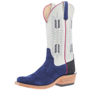 Men`s Ride Ready Royal Blue Wyoming Roughout Vamp 13in Creme Top