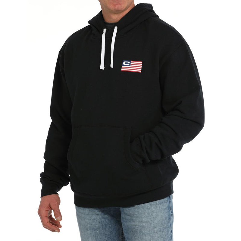 Men's Flag Black Hoodie
