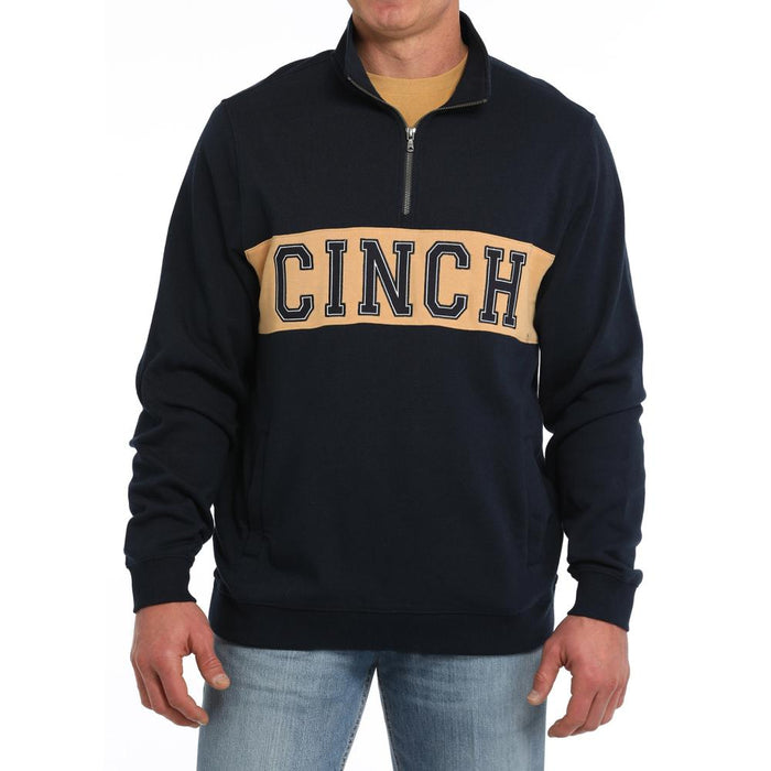 Men's Navy 1/4 Zip Fleece Pullover
