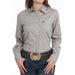 Women's Lilac Print Button Down Shirt