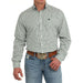 Men's Lime Print Button Down Shirt