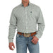 Men's Lime Print Button Down Shirt