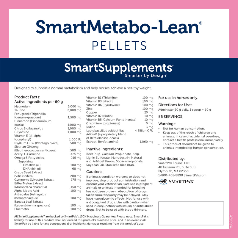 Smartequine SmartMetabo-Lean Pellets 7.5 lb Bag