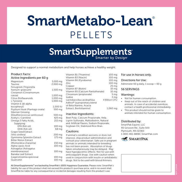 Smartequine SmartMetabo-Lean Pellets 7.5 lb Bag