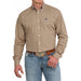 Men's Gold Print Button Down Shirt