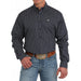 Men's Navy Print Button Down Shirt