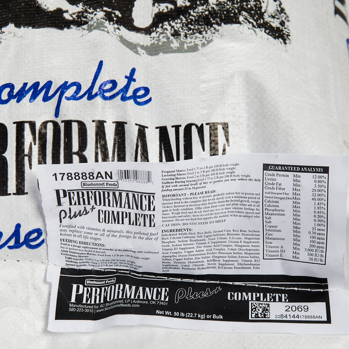 Bluebonnet Feeds Performance Plus Complete