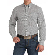 Men's White Modern Fit Button Down Shirt