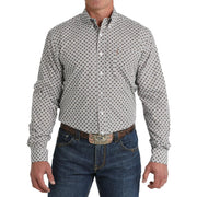Men's White Modern Fit Button Down Shirt