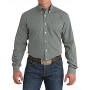 Men's Green Modern Fit Button Down