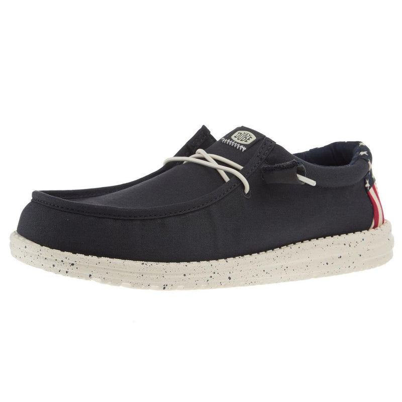 Mens Wally Americana White Casual Shoe