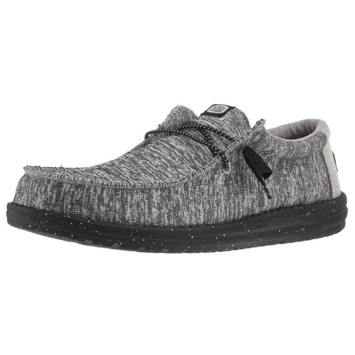 Hey Dude Mens Dark Grey Wally Sport Knit Casual Shoe Hey Dude Mens Dark Grey Wally Sport Knit Casual Shoe