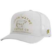 John Wayne White and Gold Cap