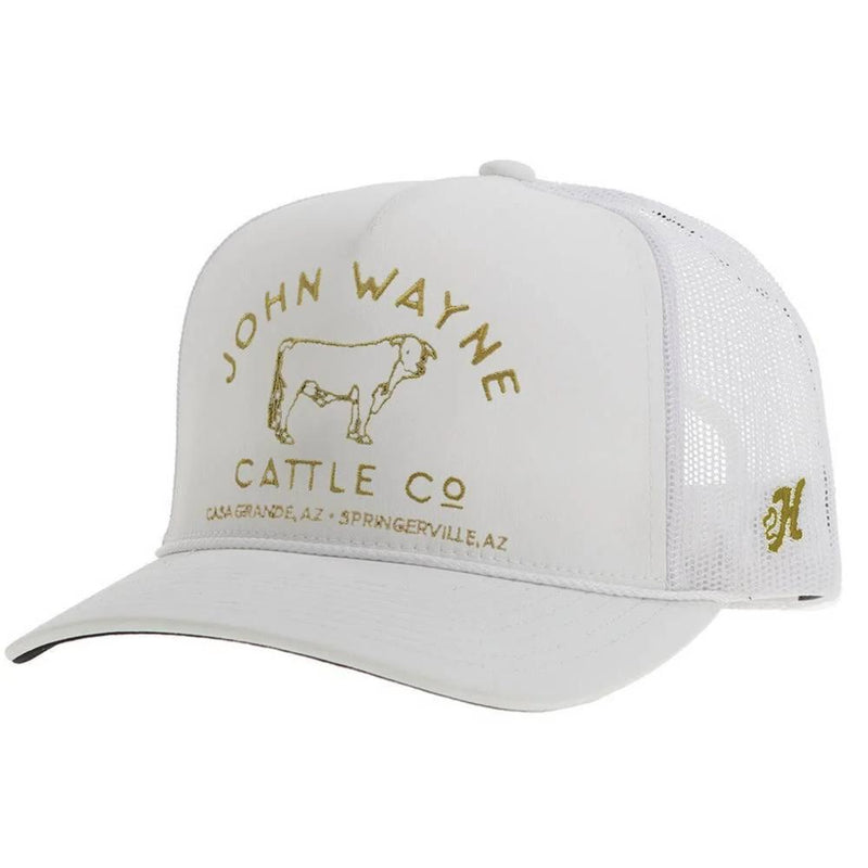 John Wayne White and Gold Cap