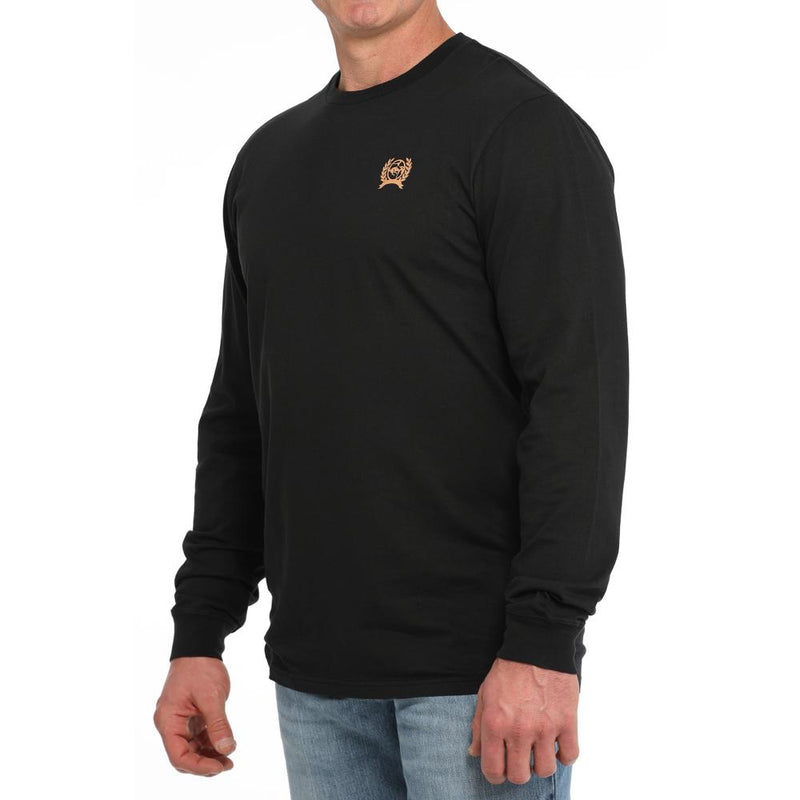 Men's Logo Black Long Sleeve Tee