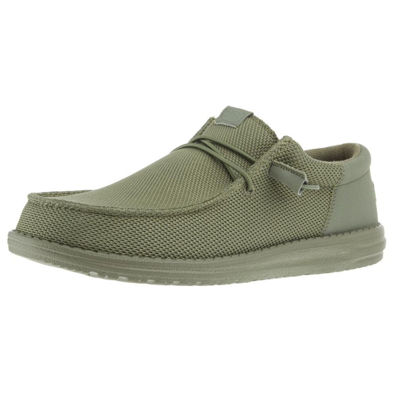 Mens Green Wally Funk Mono Casual Shoe