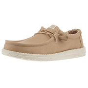Mens Wally Canvas Tan Casual Shoe