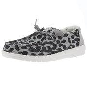 Womens Wendy Leopard Sparkle Black/Grey Casual