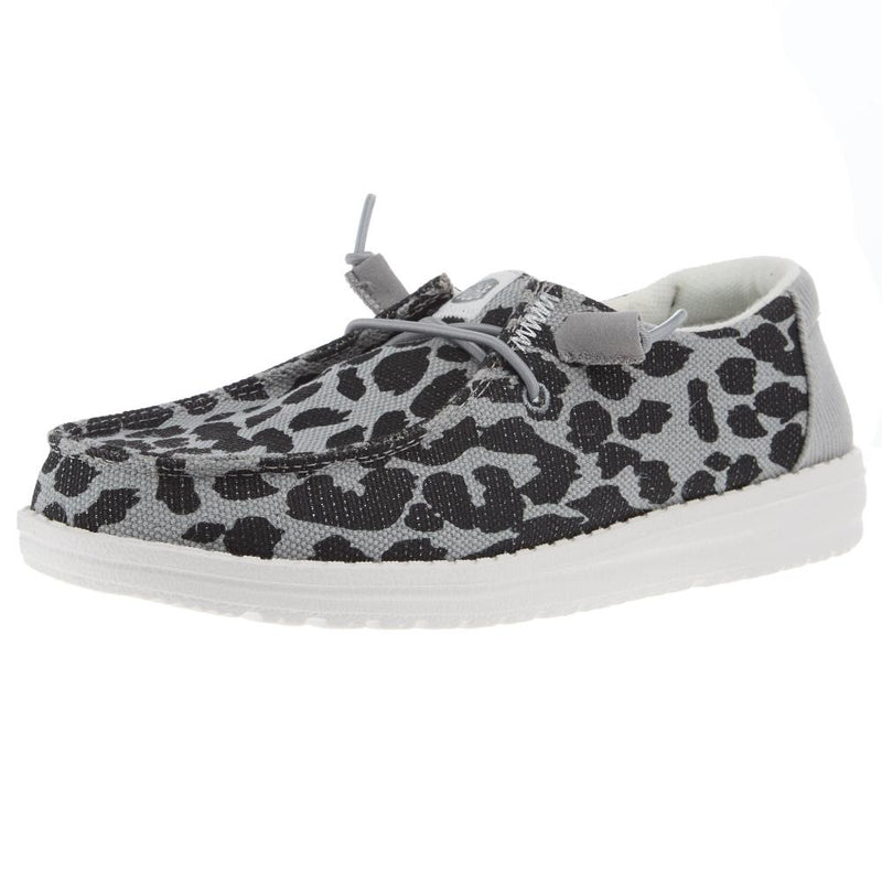 Womens Wendy Leopard Sparkle Black/Grey Casual