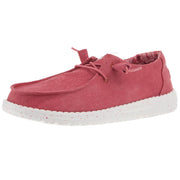 Womens Wendy Stretch Canvas Washed Red Casual