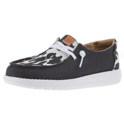 Wendy Animal Black Cow Casual Shoe