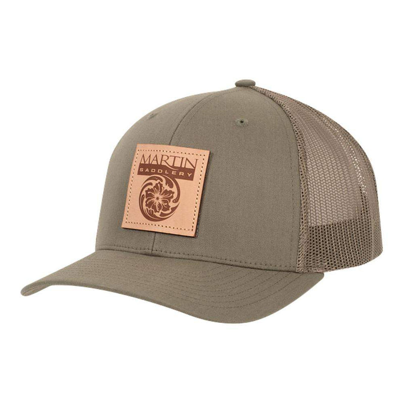 Loden Tan Leather Patch Mesh Back Cap