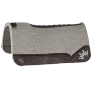 Kush Chocolate Elephant with Light Blue Crown Saddle Pad