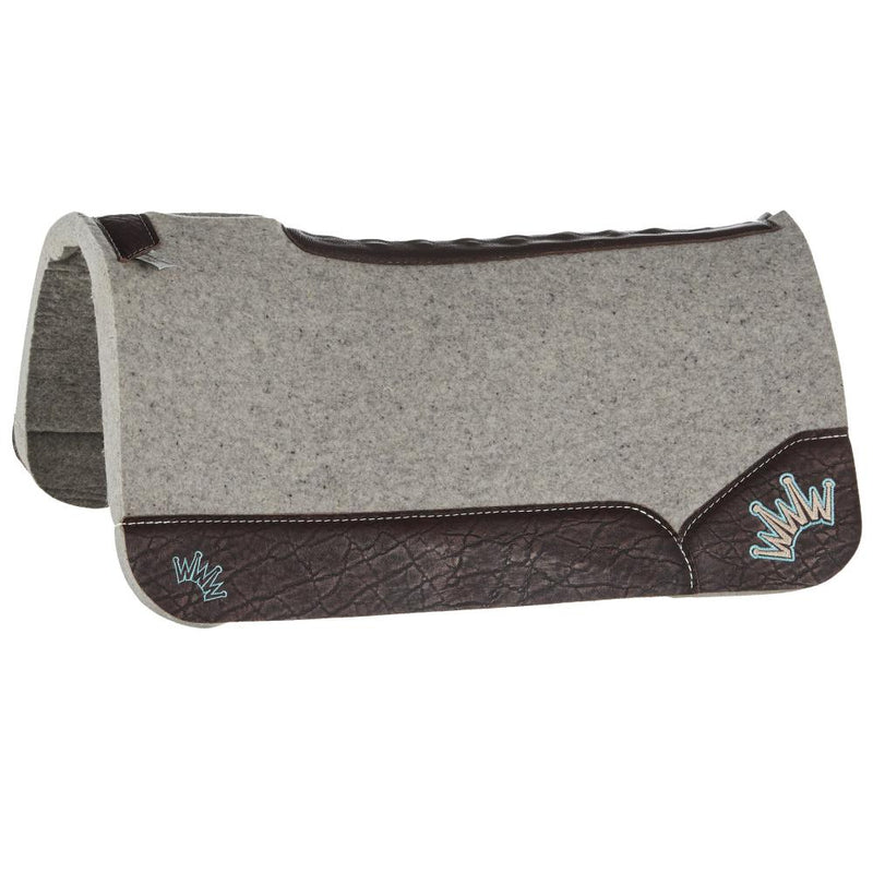 Kush Chocolate Elephant with Light Blue Crown Saddle Pad