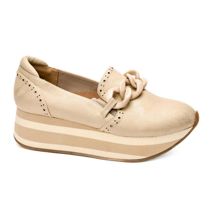 Women`s So What Gold Platform Tennis Shoe
