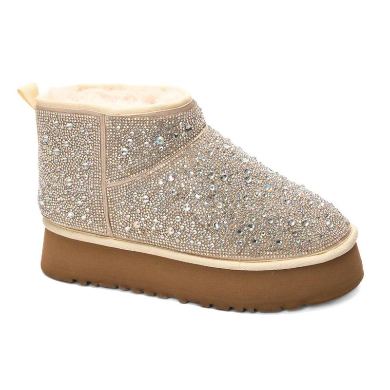 Women`s Homebody Clear Rhinestone Slipper