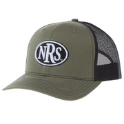 Loden and Black Oval Patch Cap