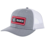 Ranch Rectangle Patch Grey and White Cap