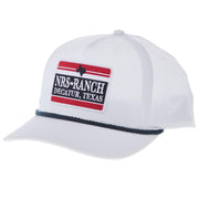 Ranch White and Navy Rope Cap