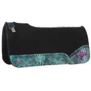 Kush Turquoise Gator with Crystals Black Felt Pad
