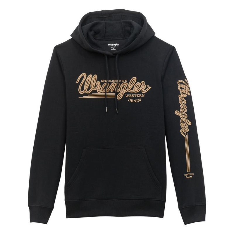 Men's Black Logo Hoodie