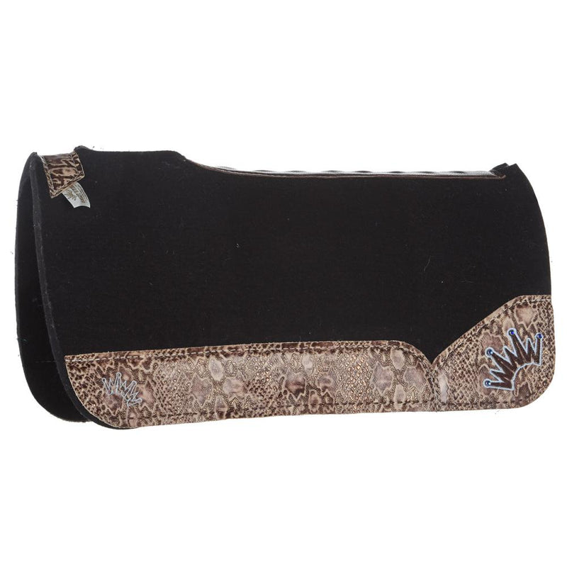 Kush Python Buckstitch Felt Saddle Pad