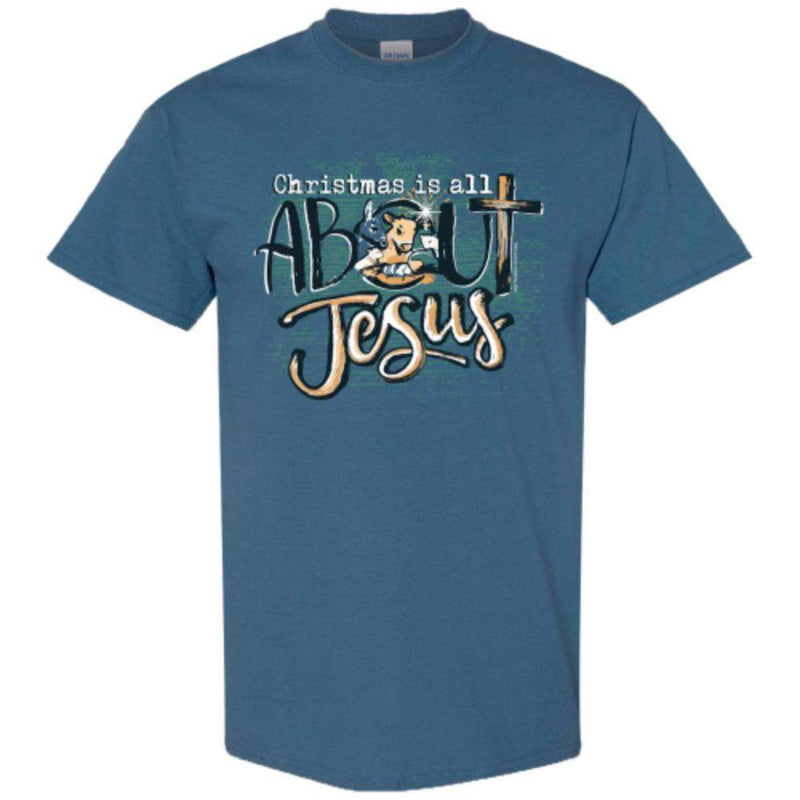 Women's Blue About Jesus Tee