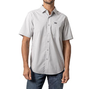 Men's Linville Silver White Dress Shirt