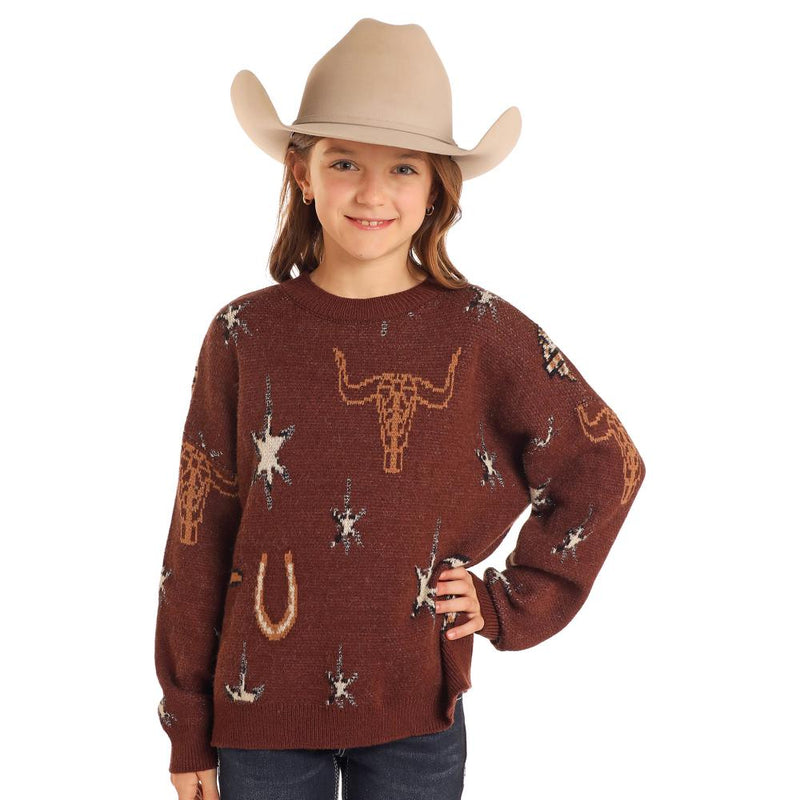 Girl's Conversational Sweatshirt
