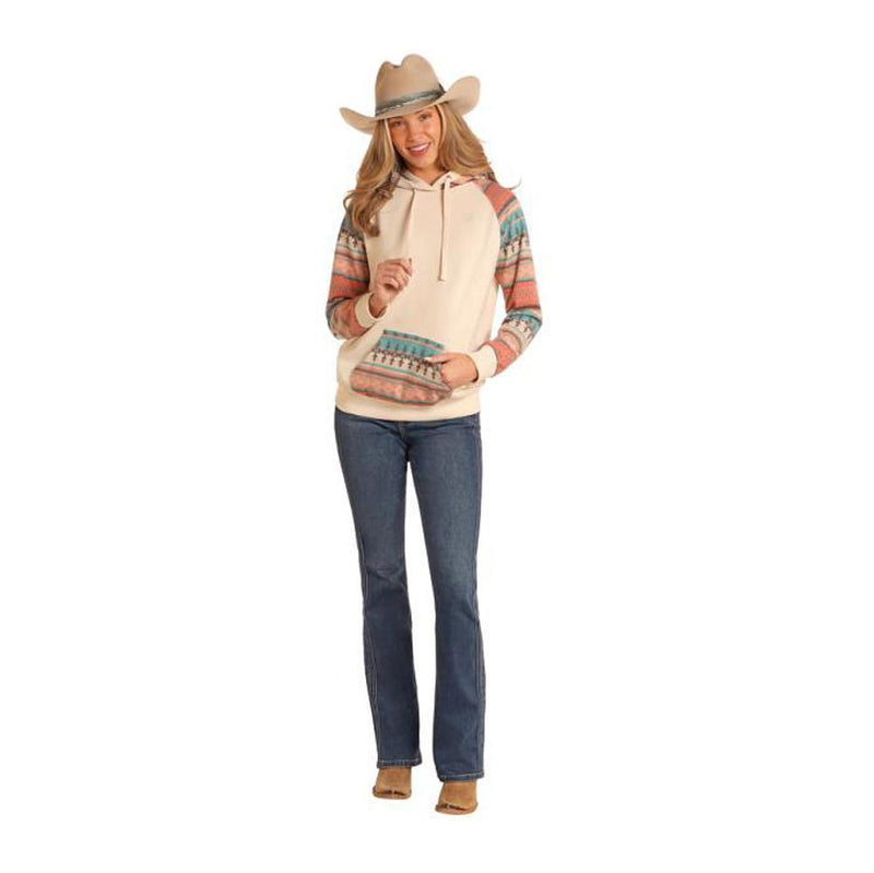 Women's Contrast Sleeve Hoodie