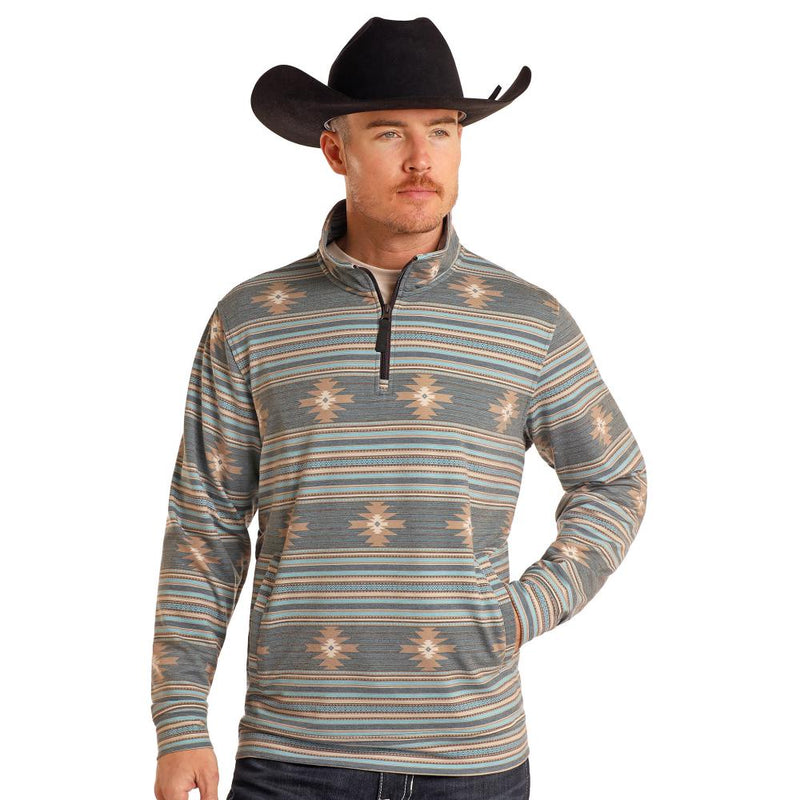 Men's Grey Performance Pullover