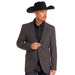 Men's Black Plaid Sports Coat