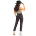 Women's Studded Straight Crop Jeans