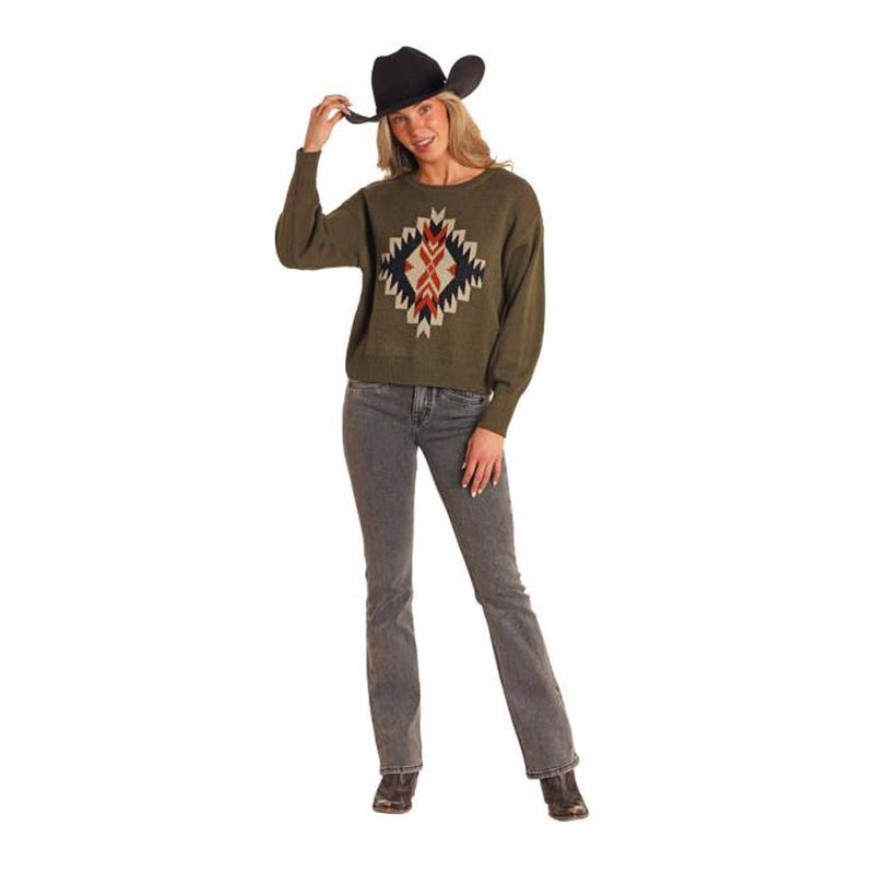 Women's Jade Aztec Sweater