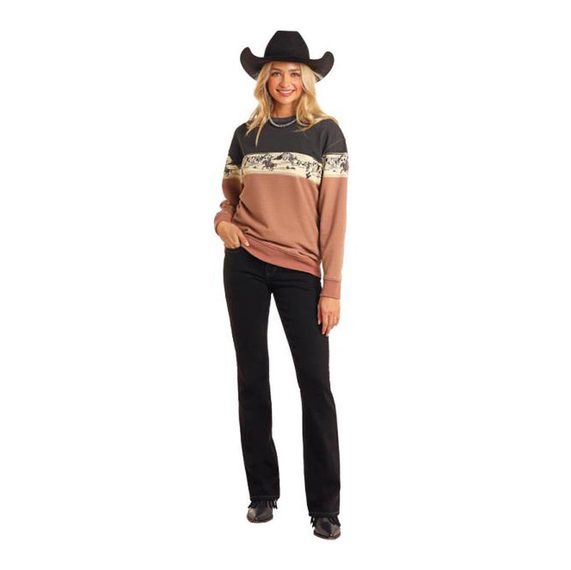 Women's Scenery Border Sweater